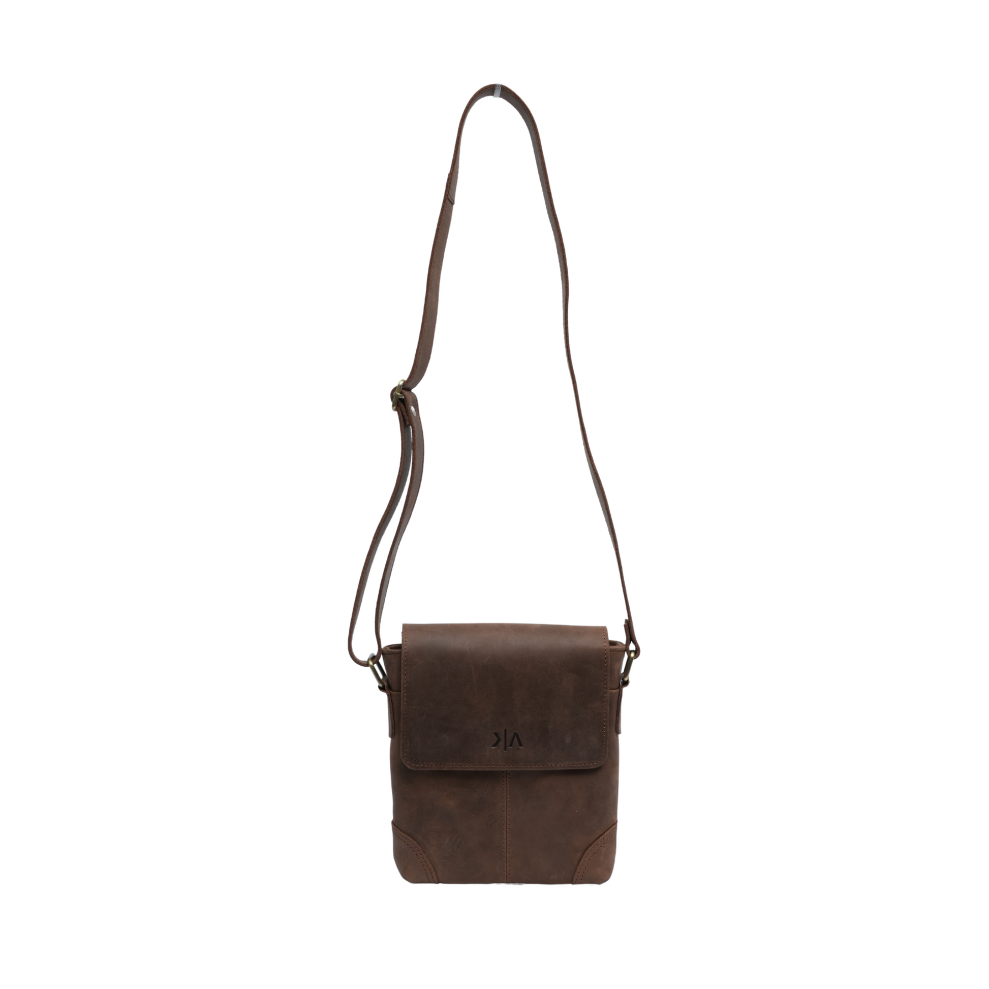 brown leather cross body bag