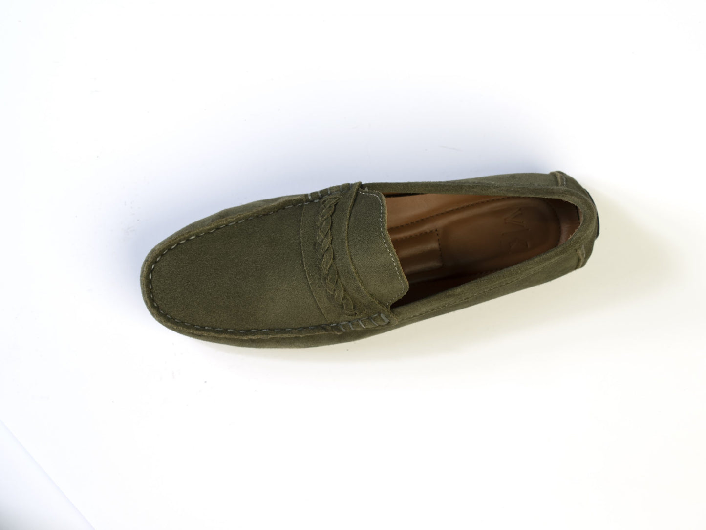 Suede Loafer Olive Green