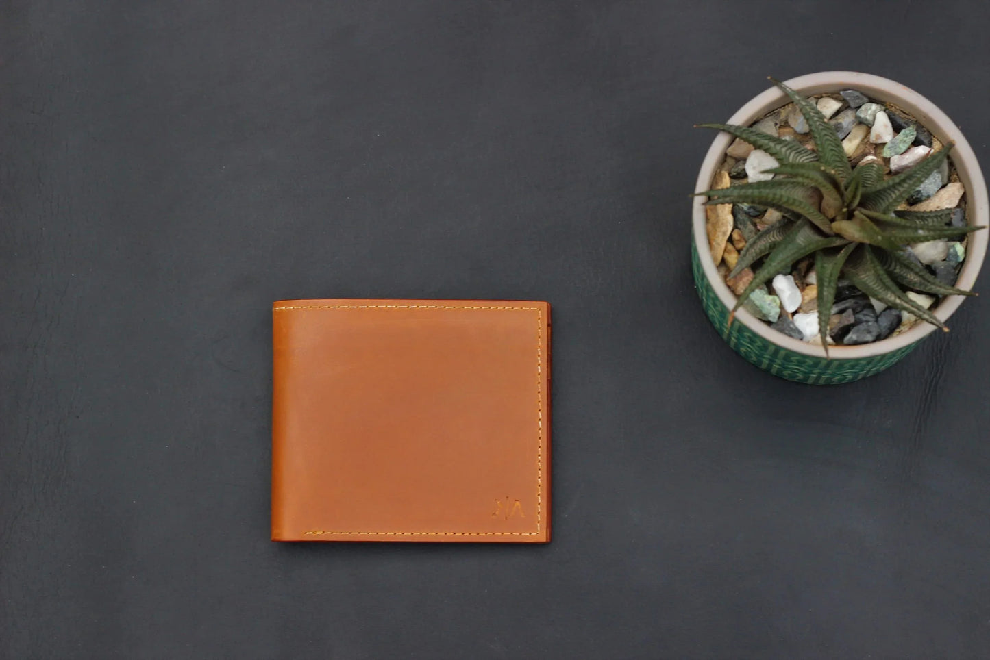 Bi-fold Wallet - Tan - 6 card slots