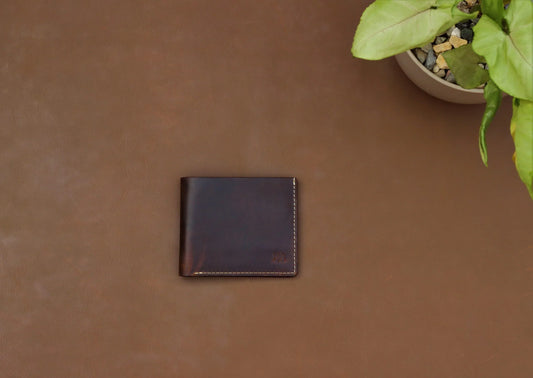 Bi-fold Wallet - Brown - 4 card slot