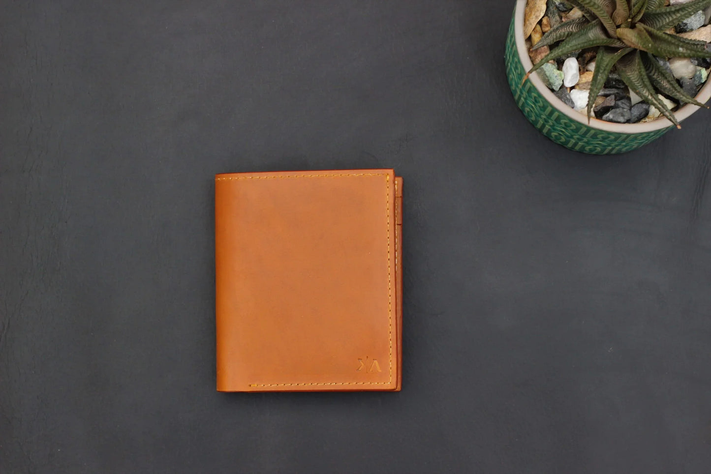 Bi-fold Wallet - Tan - Inside card slots