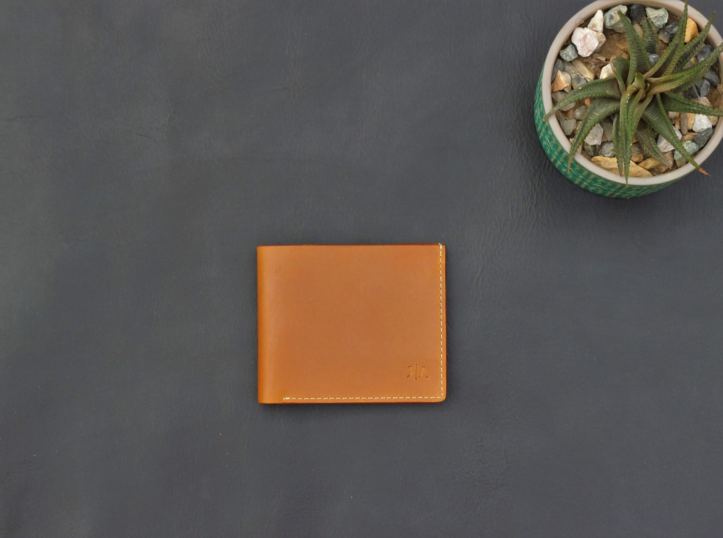 Bi-fold Wallet - Tan - 4 card slot