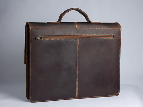 Business Messenger Bag — Babur - Brown