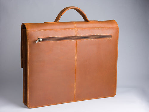 Business Messenger Bag — Babur - Tan