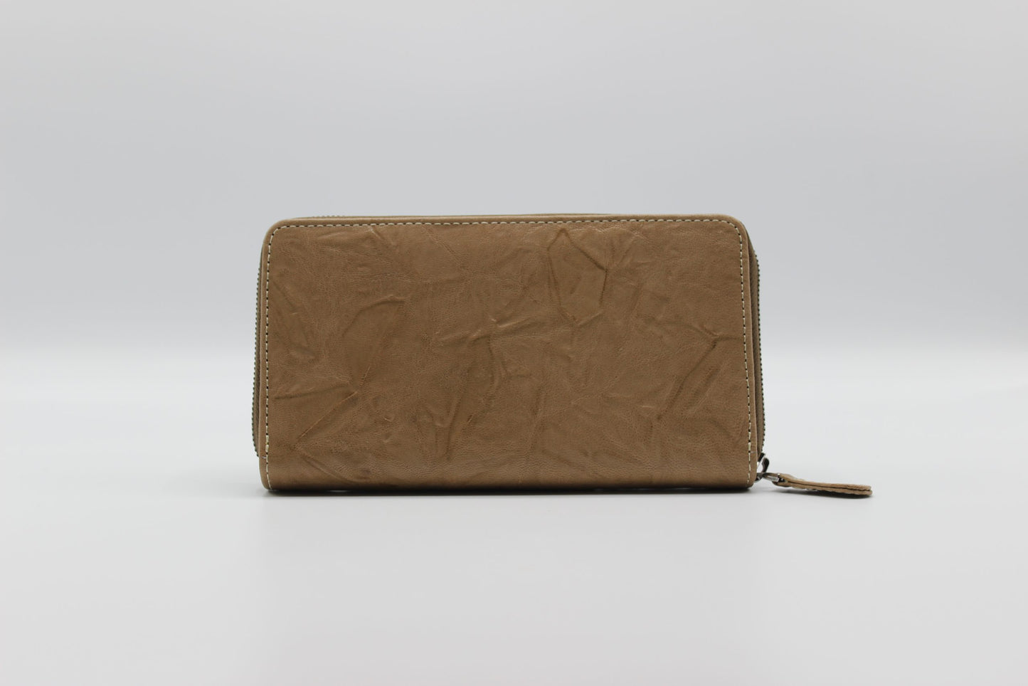 Zipper Wallet-Beige