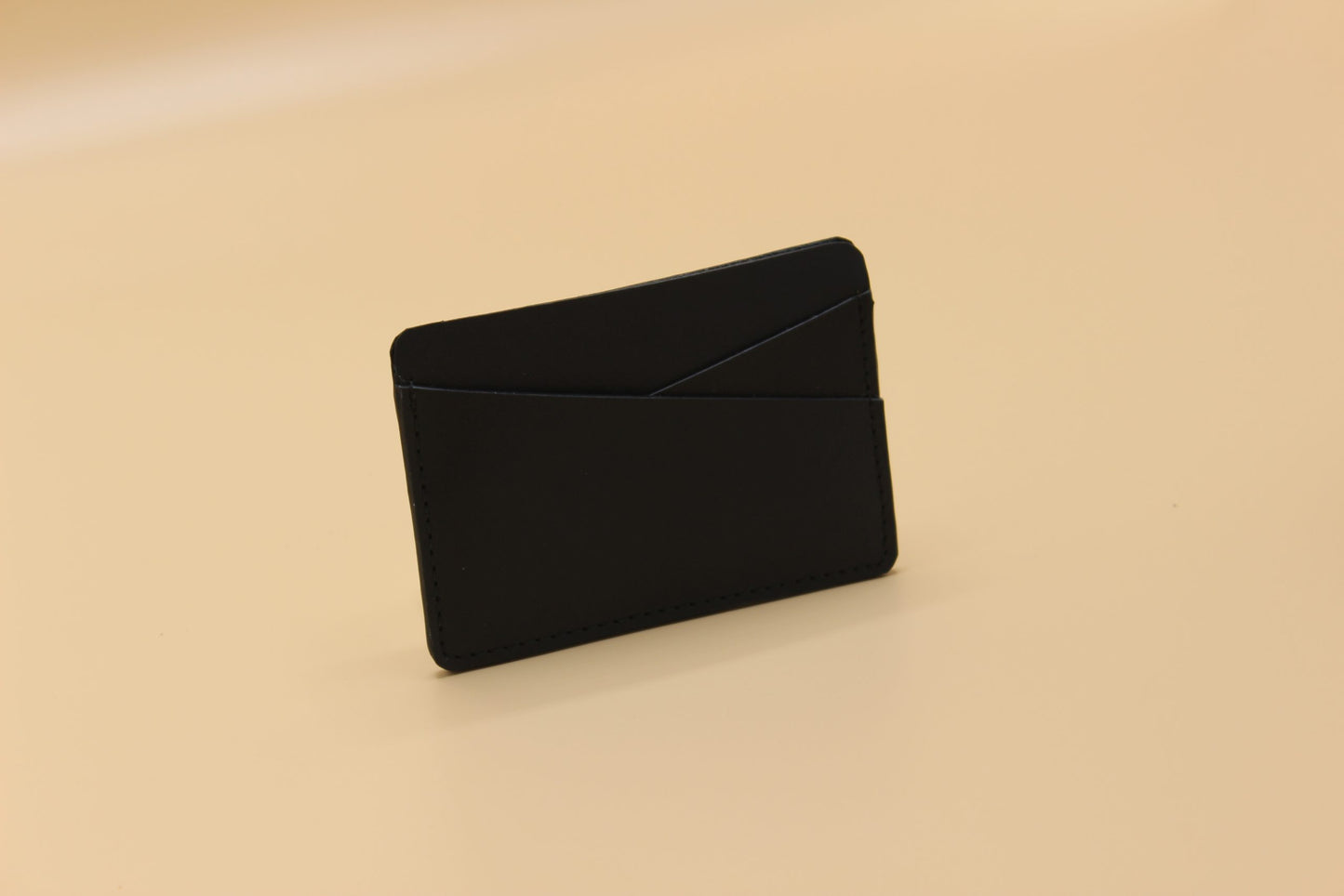 Leather Slim Card Holder-Black
