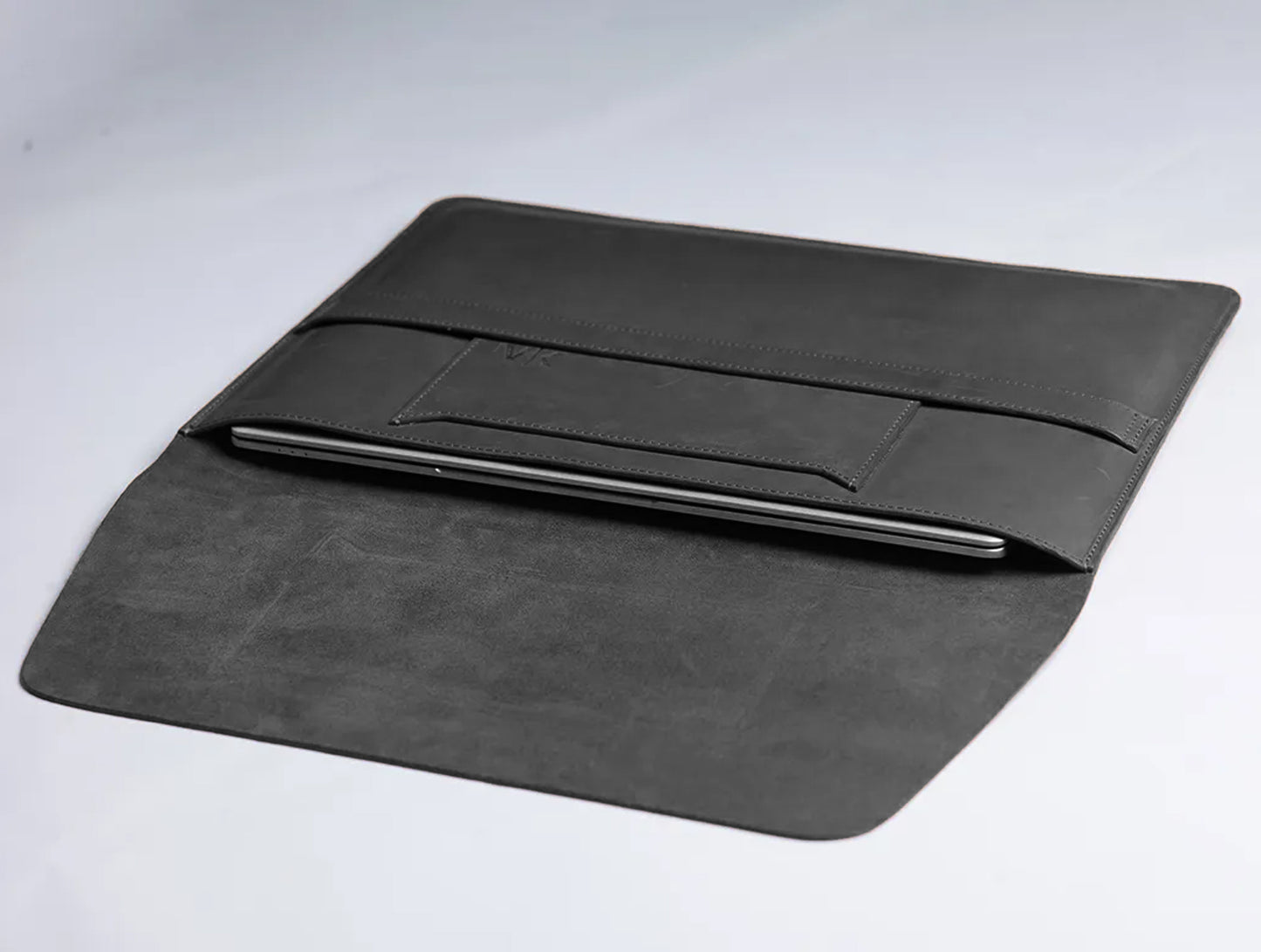 Leather Laptop Sleeve – Black-13 Inches