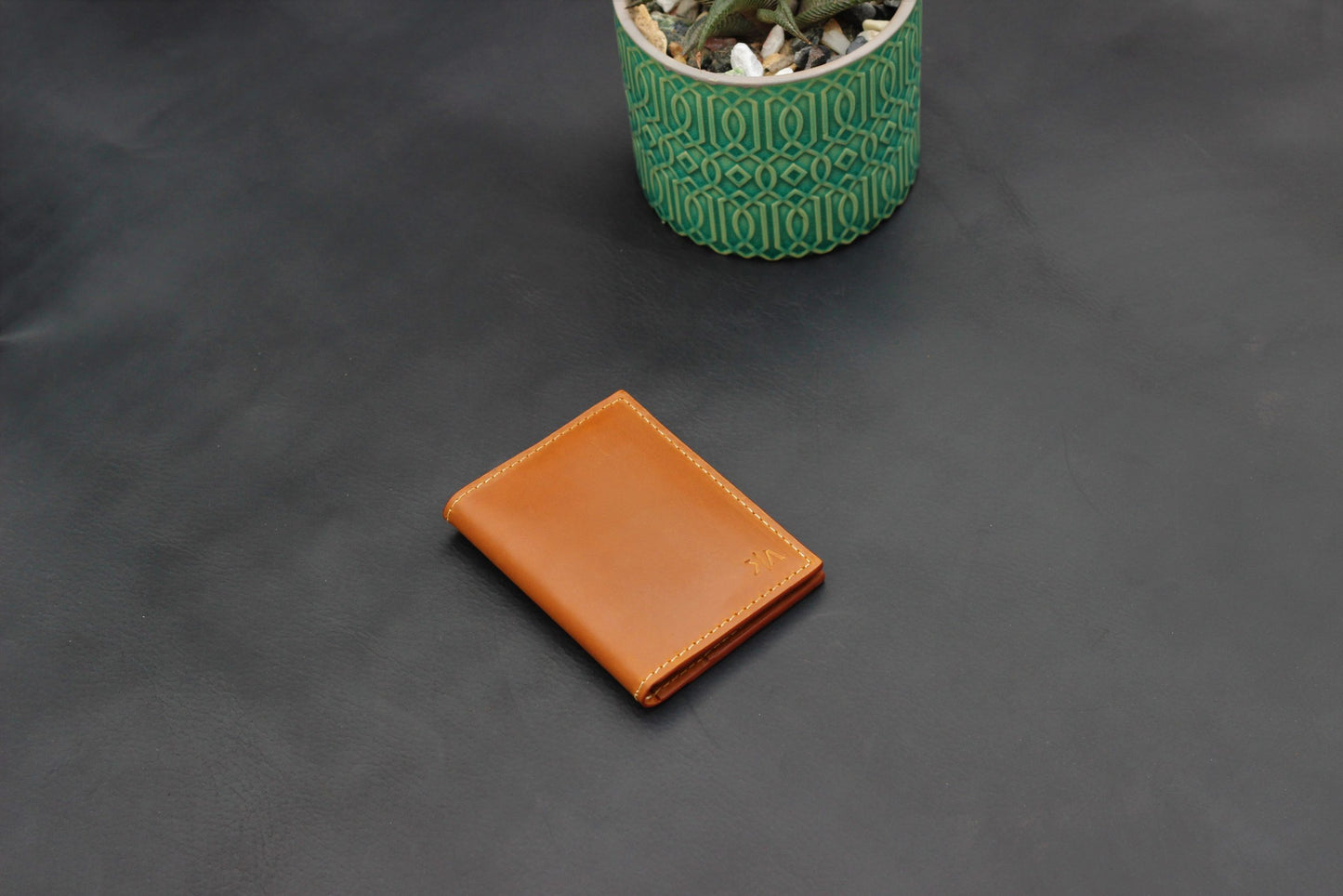 Bi-fold Wallet - Tan - Outside card slot