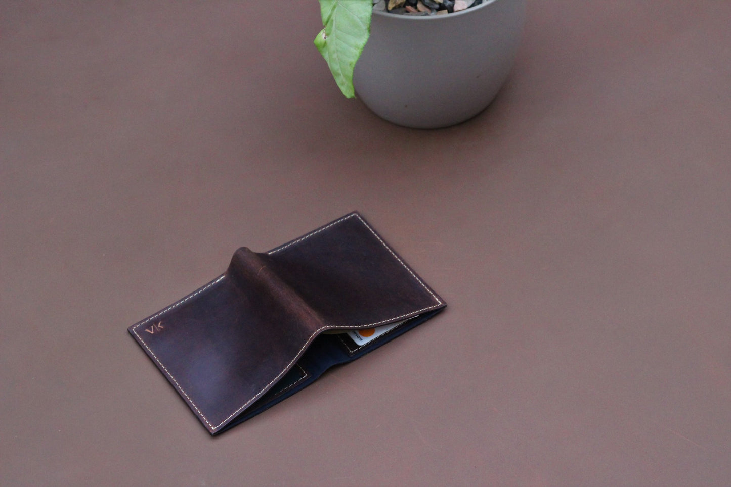 Bi-fold Wallet - Brown - Inside card slots