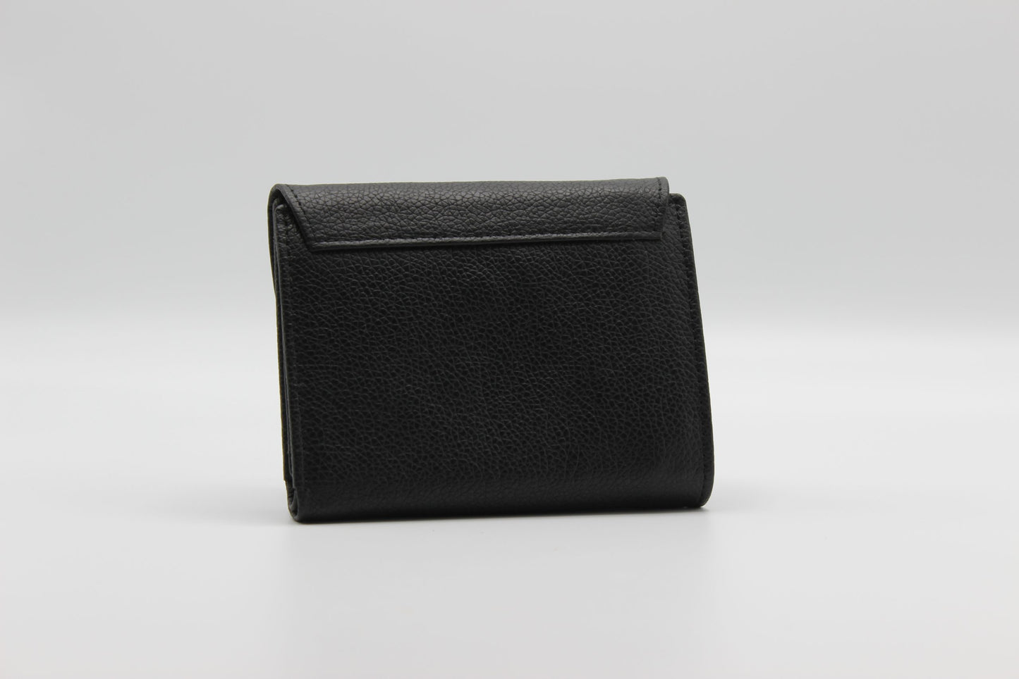 Tri-fold Black Wallet with Coin Pocket