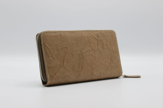 Zipper Wallet-Beige