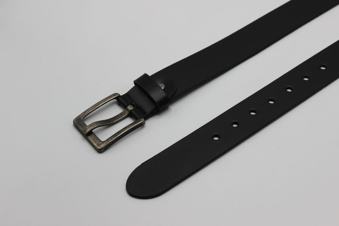 Black Belt with Wide Pin Buckle